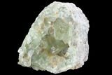 Blue-Green, Cubic Fluorite Crystal Cluster - Morocco #99000-2